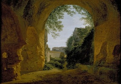 A View of a Garden, seen from within a Roman Vault, 1802 - 1824 by Francois Marius Granet